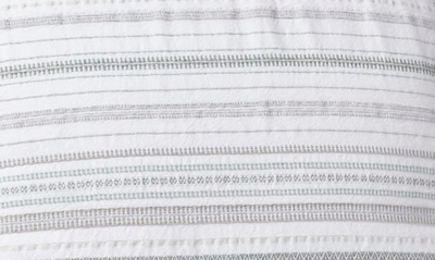 Coyuchi Geo Cove Organic Cotton Sham In Alpine White W/ Sage