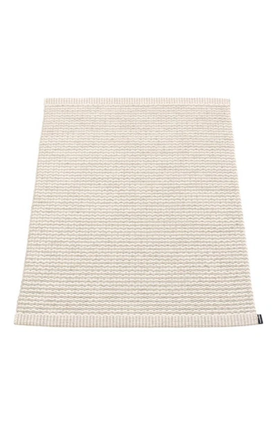 Shop Pappelina Mono Rug In Linen