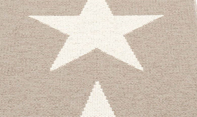 Pappelina Viggo Star Pattern Indoor/outdoor Rug In Mud