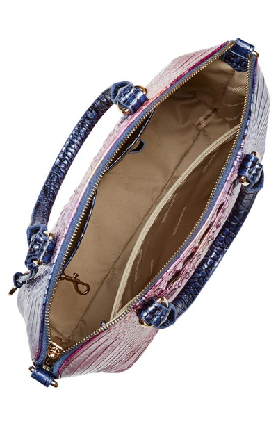 Brahmin Duxbury Croc Embossed Leather Satchel In Dreamer