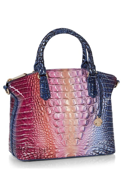 Brahmin Duxbury Croc Embossed Leather Satchel In Dreamer