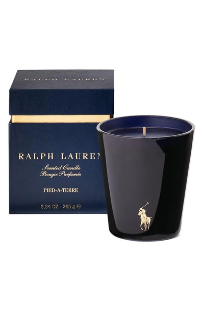 Shop Ralph Lauren Pied-à-terre Candle In Navy / Gold