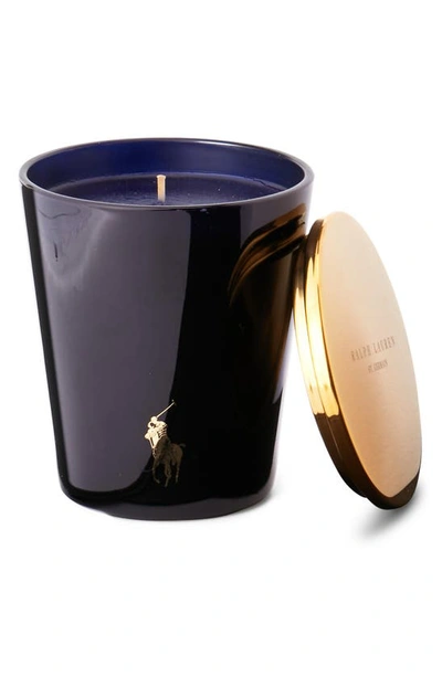 Shop Ralph Lauren St Germain Candle In Navy / Gold