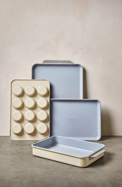Caraway Nontoxic Ceramic 5-piece Bakeware Set In Cream