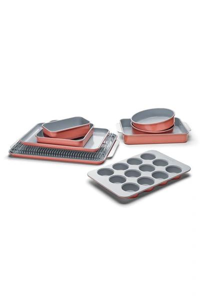 Shop Caraway 11-piece Nontoxic Ceramic Bakeware Set In Perracotta