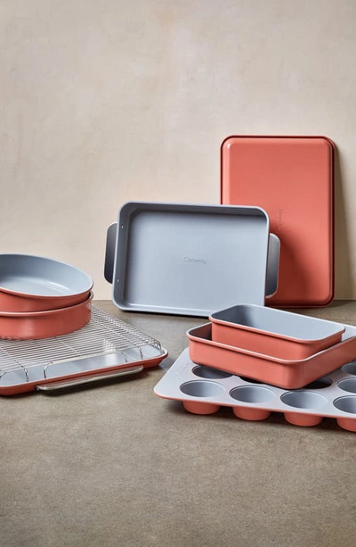 Shop Caraway 11-piece Nontoxic Ceramic Bakeware Set In Perracotta