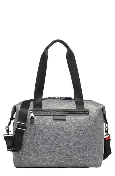 Shop Storksak Stevie Lux Diaper Bag In Grey
