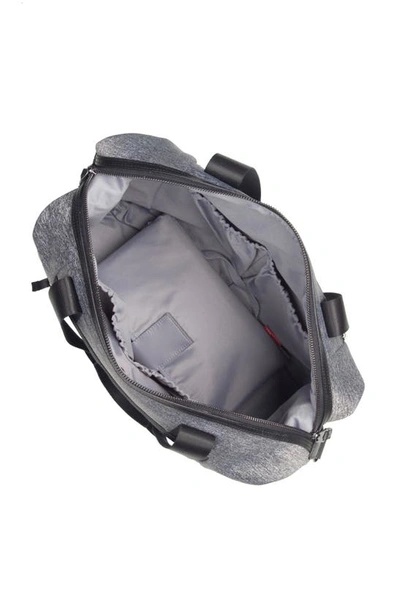 Shop Storksak Stevie Lux Diaper Bag In Grey