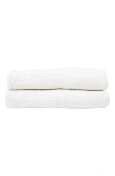 Shop Little Unicorn 2-pack Organic Cotton Muslin Swaddle Blanket In White