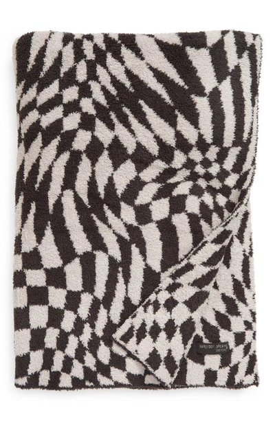 Shop Barefoot Dreams Cozychic™ Checkered Throw Blanket In Carbon-silver