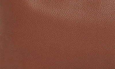 Shop Hugo Boss Scarlet Leather Shopper Bag In Open Brown
