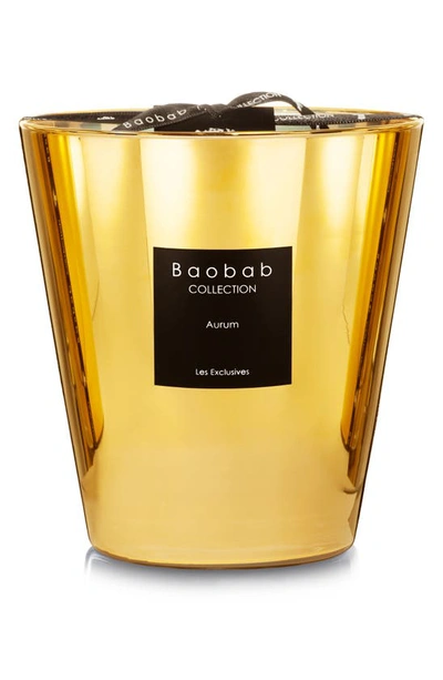 Shop Baobab Collection Les Exclusives Aurum Gold Candle In Goldedium