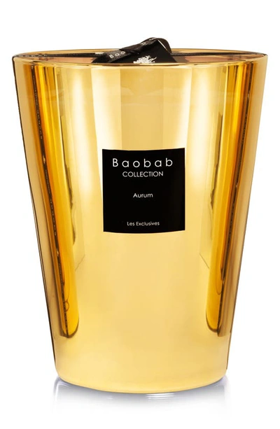 Shop Baobab Collection Les Exclusives Aurum Gold Candle In Goldarge