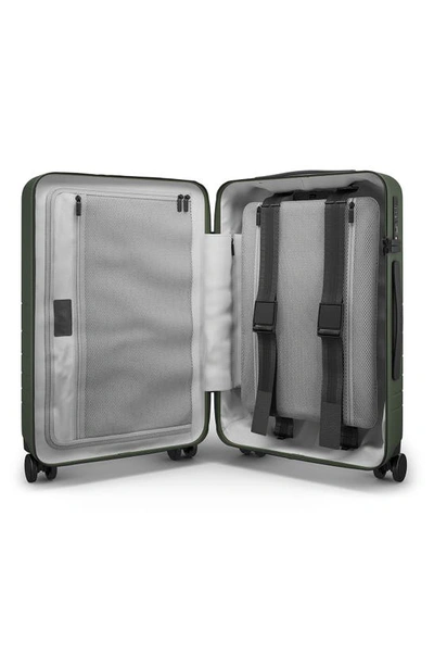 Shop Monos 23-inch Pro Plus Spinner Luggage In Olive Green