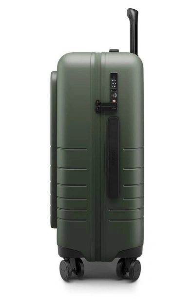 Shop Monos 23-inch Pro Plus Spinner Luggage In Olive Green