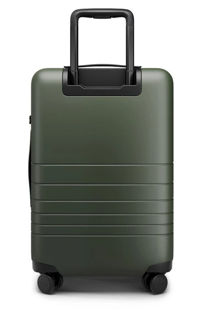 Shop Monos 23-inch Pro Plus Spinner Luggage In Olive Green