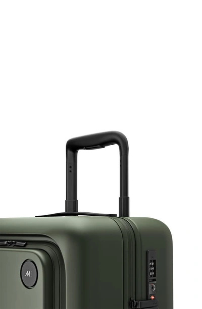 Shop Monos 23-inch Pro Plus Spinner Luggage In Olive Green