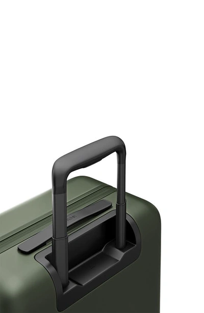 Shop Monos 23-inch Pro Plus Spinner Luggage In Olive Green