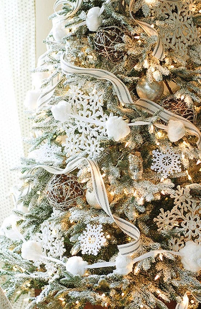 Balsam Hill Artificial Led Frosted Light Fraser Fir Tree In Led Clear