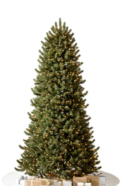 BALSAM HILL VERMONT WHITE SPRUCE® NARROW PRE-LIT ARTIFICIAL TREE 