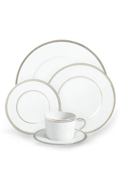 Shop Ralph Lauren Wilshire Dinner Plate In Platinum