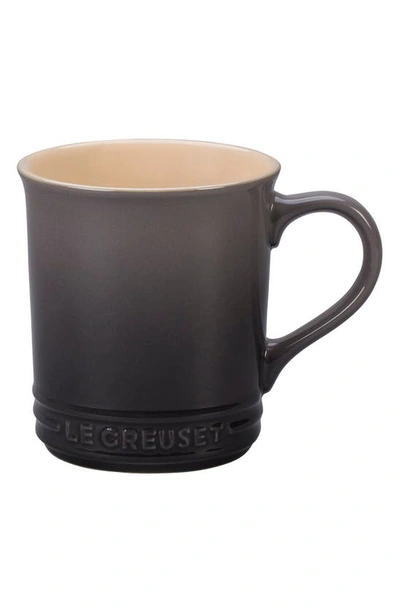 Shop Le Creuset 14-ounce Stoneware Mug In Oyster