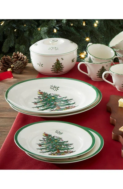 Shop Spode Christmas Tree 1-quart Casserole & Lid In Green