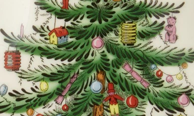 Spode Christmas Tree Shape Spoon Rest In Green