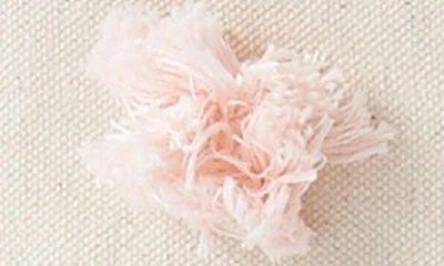 Shop Pehr Pompom Canvas Hamper In Blush