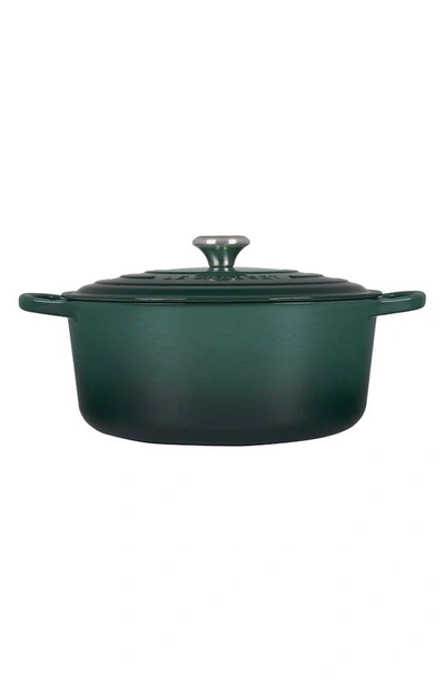 LE CREUSET LE CREUSET SIGNATURE 9-QUART ROUND ENAMEL CAST IRON DUTCH OVEN 