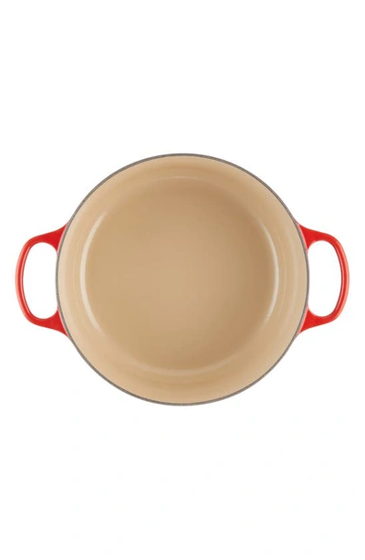 Le Creuset Signature 7.25-quart Round Enamel Cast Iron Dutch Oven In Cerise