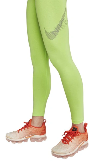 Nike Sportswear Swoosh High Waist Leggings In Green