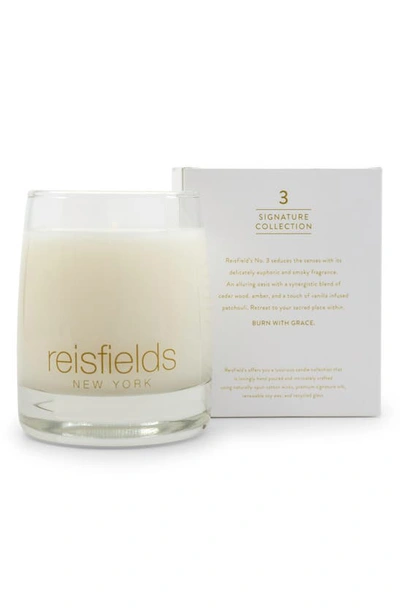 Shop Reisfields Classic Collection Scented Candle In White - No 3