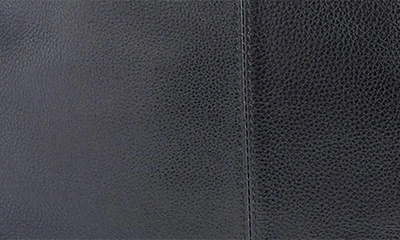 Royce New York Personalized Weekend Leather Duffle Bag In Black- Silver Foil