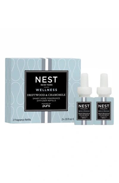 Shop Nest New York New York Pura Smart Home Fragrance Diffuser Refill Duo In Driftwood And Chamomile