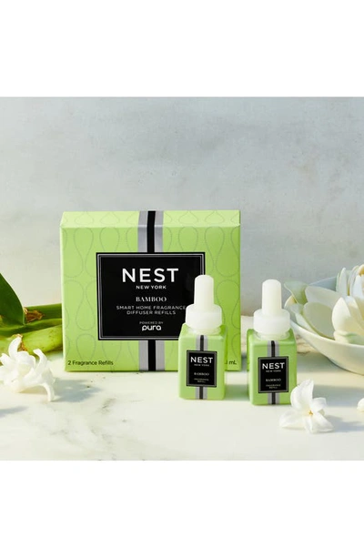 Shop Nest New York New York Pura Smart Home Fragrance Diffuser Refill Duo In Bamboo