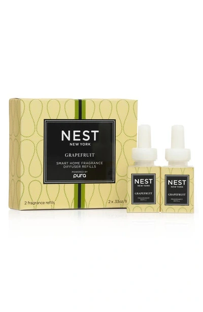 Shop Nest New York Pura Smart Home Fragrance Diffuser Refill Duo In Grapefruit