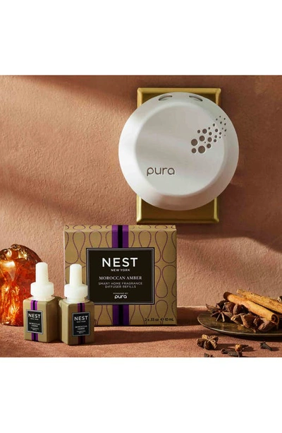 Shop Nest New York New York Pura Smart Home Fragrance Diffuser Refill Duo In Moroccan Amber