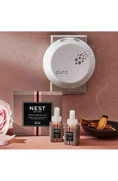 Shop Nest New York Pura Smart Home Fragrance Diffuser Refill Duo In Rose Noir And Oud