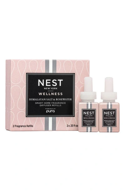 Shop Nest New York Pura Smart Home Fragrance Diffuser Refill Duo In Himalayan Salt&rosewater