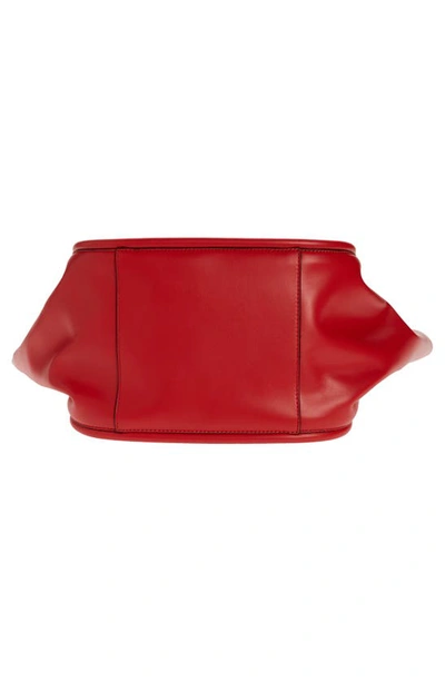 Shop Proenza Schouler Large Ruched Leather Tote In Scarlet