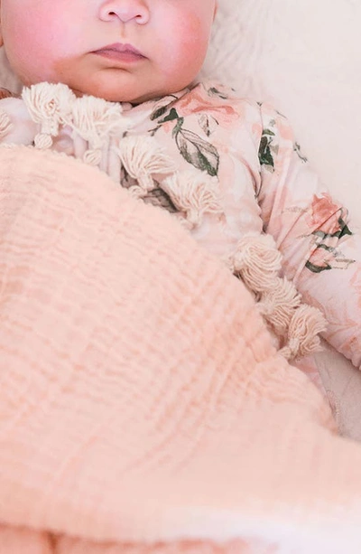 Shop Crane Baby Muslin Blanket In Pink