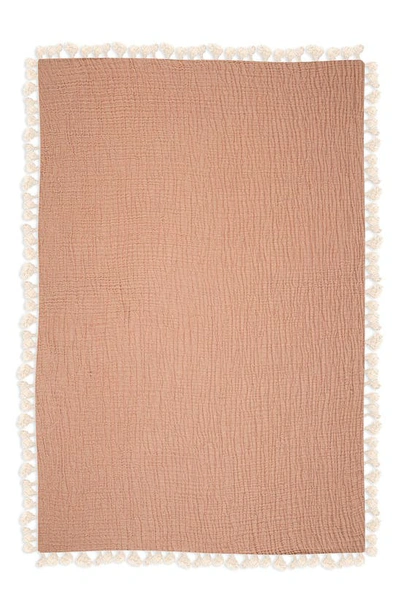 Crane Baby Muslin Blanket In Copper