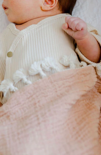 Crane Baby Muslin Blanket In Copper