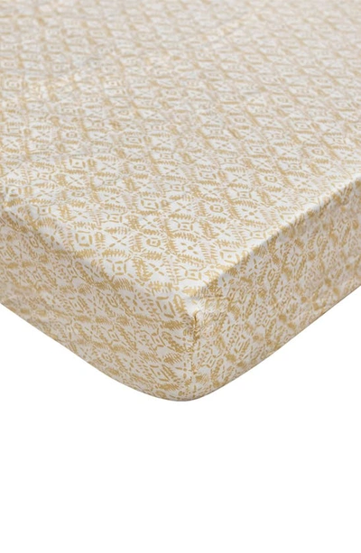 Crane Baby Fitted Crib Sheet In White