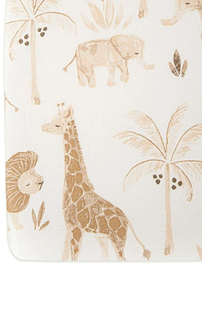 Crane Baby Fitted Crib Sheet In White