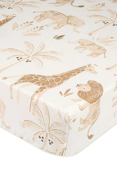 Crane Baby Fitted Crib Sheet In White