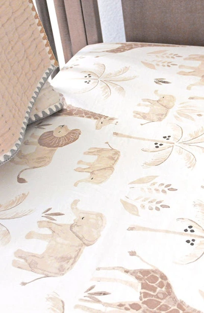 Crane Baby Fitted Crib Sheet In White