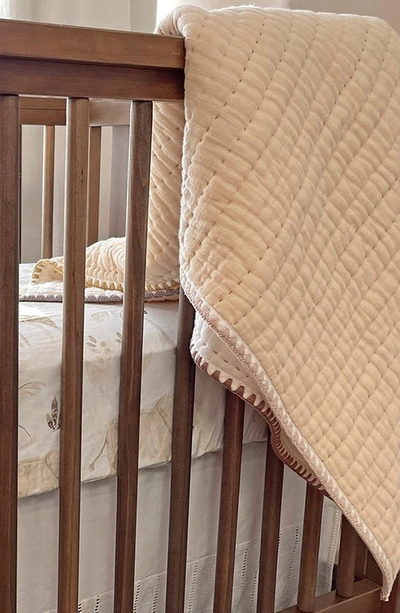 Crane Baby Fitted Crib Sheet In White
