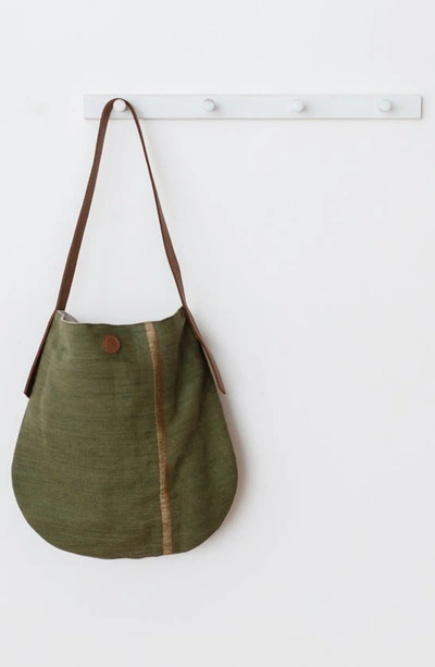 Shop Will And Atlas Will & Atlas Archer Jute Canvas Tote In Green